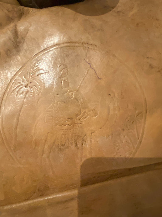 Vintage Camel Saddle Stool – Mid 20th Century