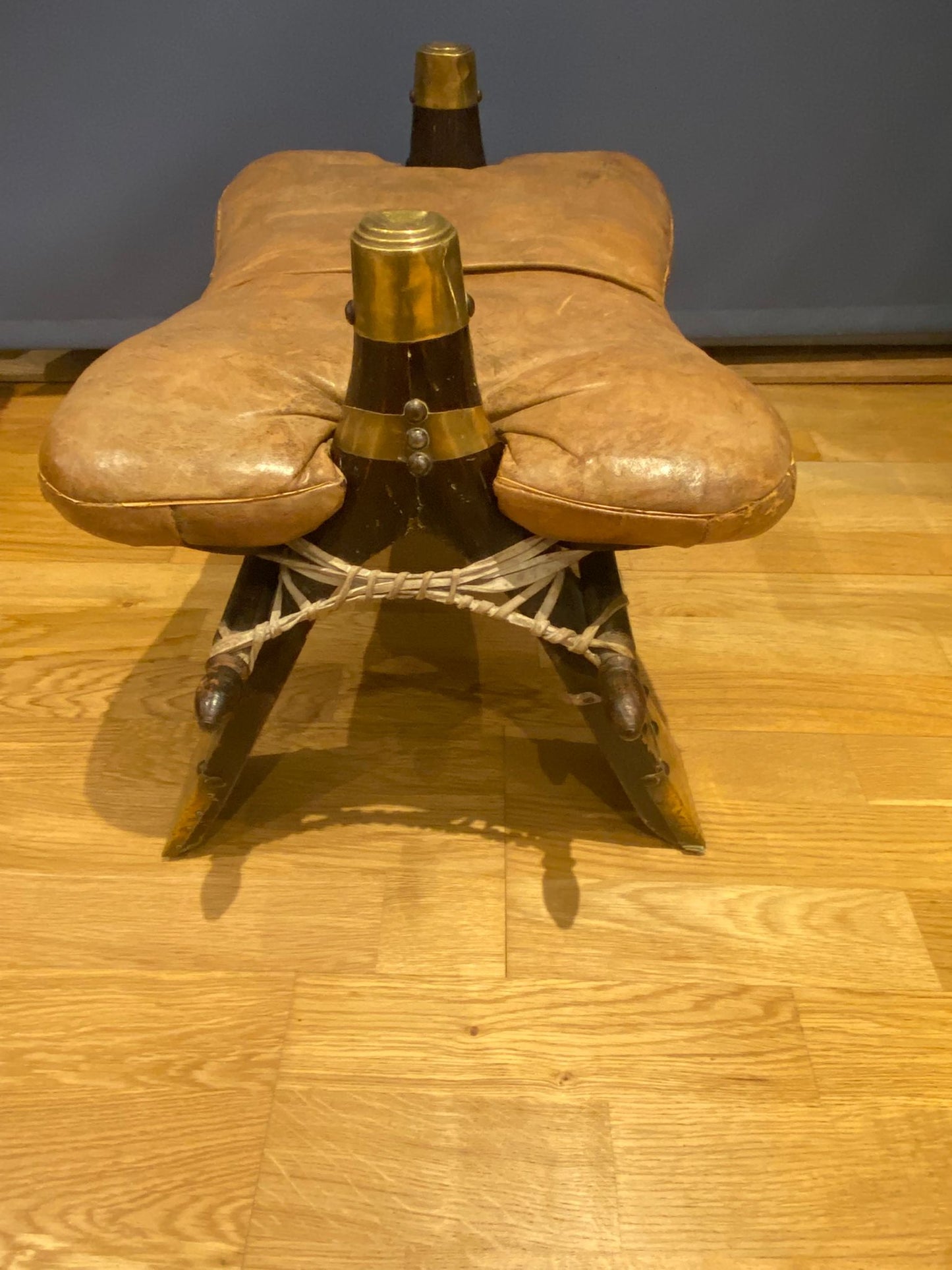 Vintage Camel Saddle Stool  – Mid 20th Century